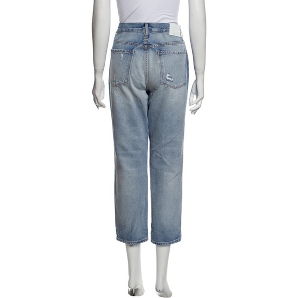 Revolve EI8HT DREAMS Los Angeles Straight Leg Mid-Rise Cropped Jeans, Size 30 - Picture 4 of 8